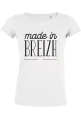 Tee shirt femme bio à col danseuse