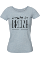 Tee shirt femme bio à col danseuse