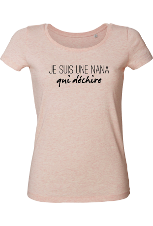 Tee shirt femme bio à col danseuse