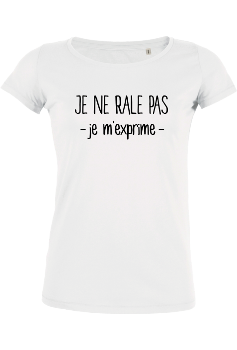 Tee shirt femme bio à col danseuse