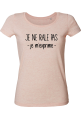 Tee shirt femme bio à col danseuse