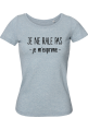 Tee shirt femme bio à col danseuse