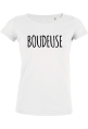 Tee shirt femme bio à col danseuse