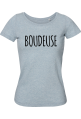 Tee shirt femme bio à col danseuse