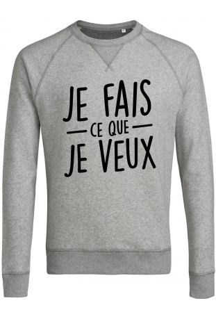 Sweat shirt homme bio