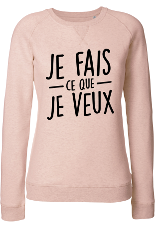 Sweat shirt femme bio